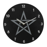 pentagram wall clock 