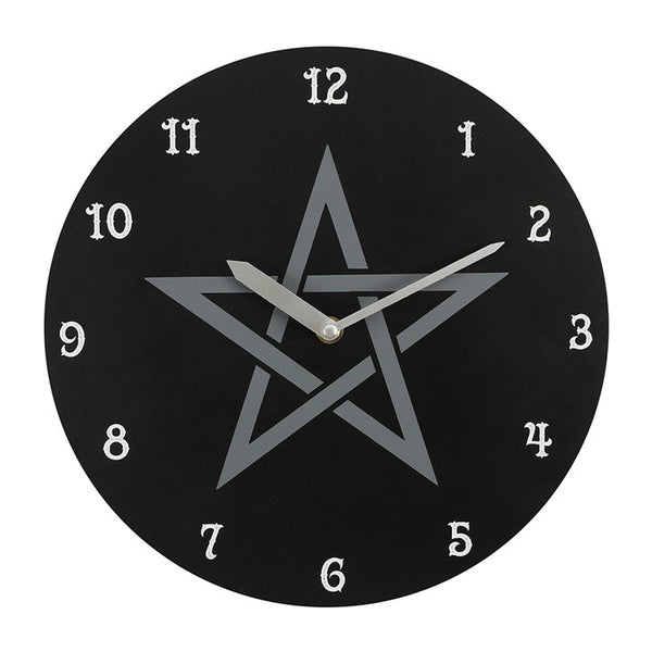 pentagram wall clock 