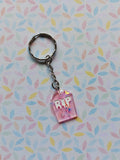 RIP Glitter Gravestone Keyring | Spooky Halloween Accessory | Gothic Glitter Tombstone Bag Charm