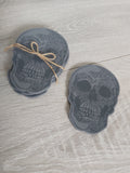 grey skull posters (set of 4)