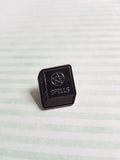 witchcraft pin badge - spellbook 