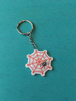 spiderweb keyring 