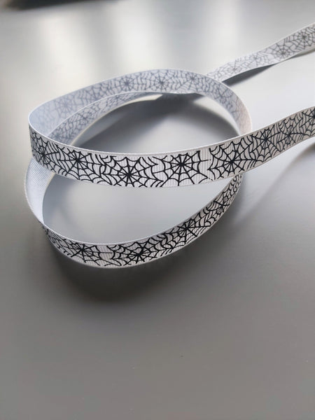 16mm spiderweb ribbon - white 