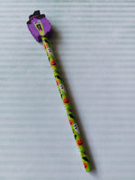 halloween eraser topped pencil - witch 