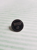 witchcraft pin badge - witch 