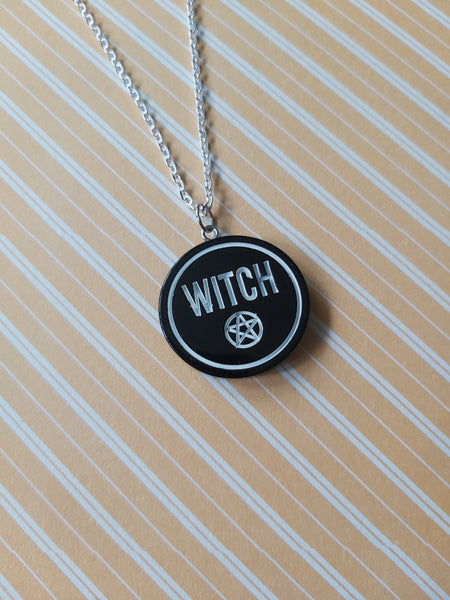 witchcraft necklace - witch