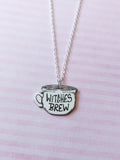 pink witchcraft necklace - witches brew